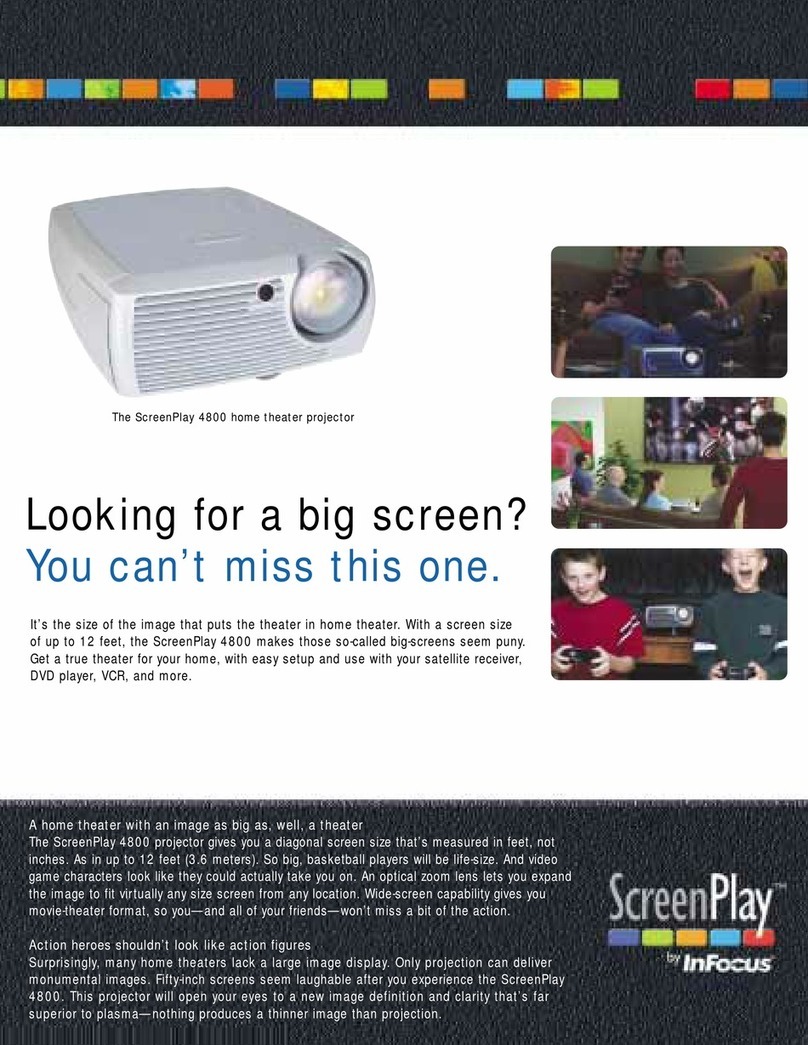 InFocus ScreenPlay 4800 User manual