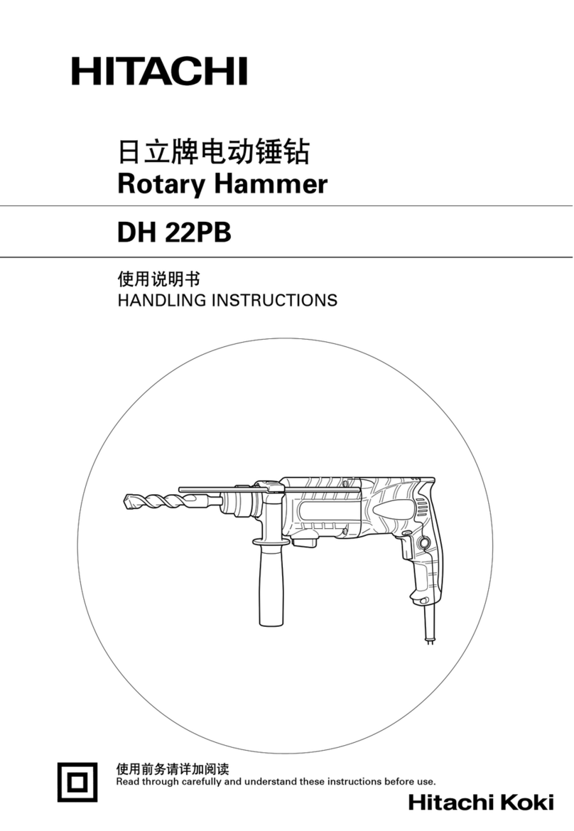 Hitachi DH 22PB Handling instructions