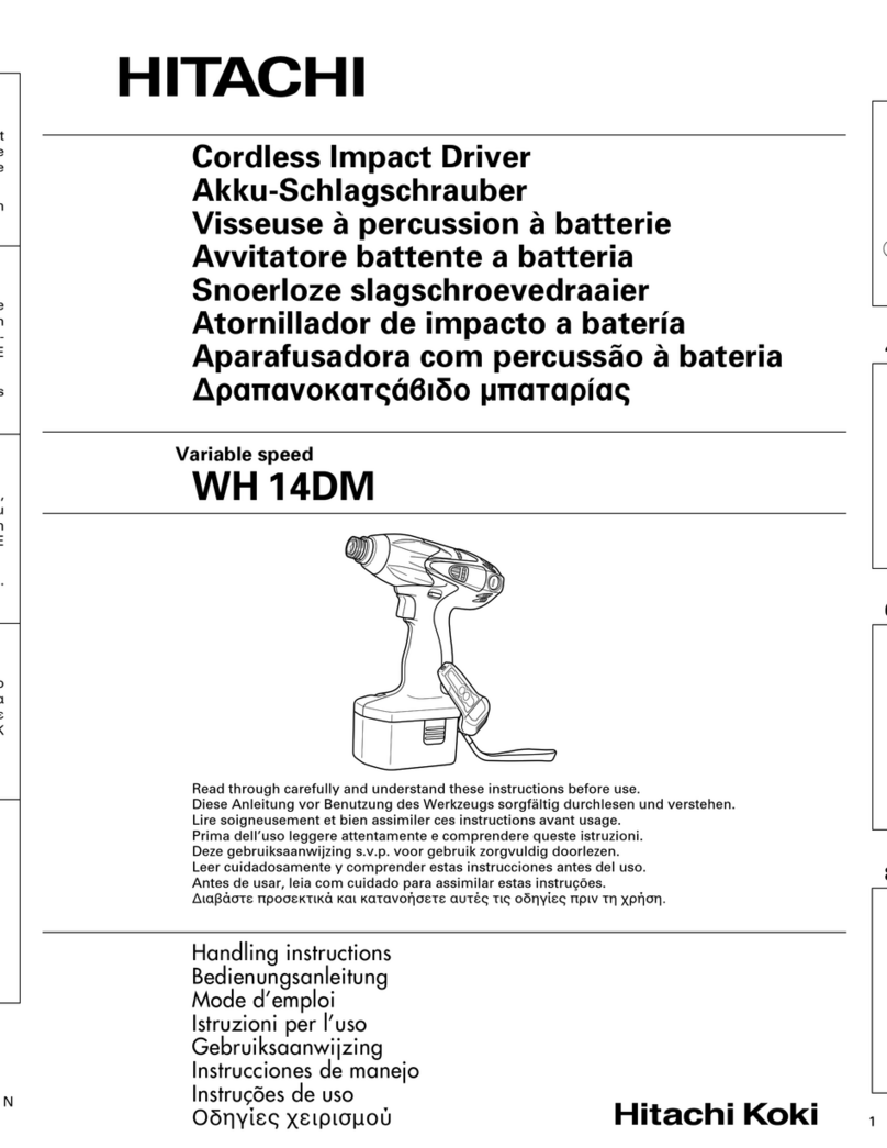 Hitachi WH14DM User manual