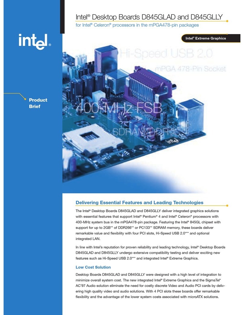 Intel Desktop Board D845GLAD Reference guide Intel Desktop Board D845GLAD Reference guide