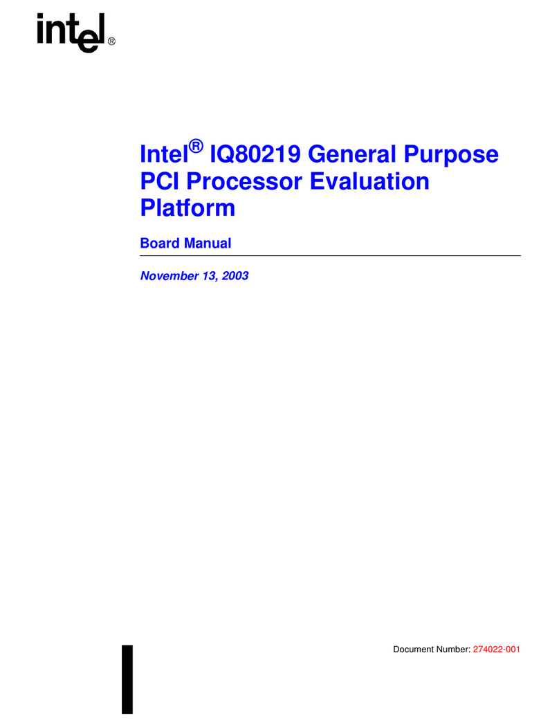 Intel IQ80219 User manual