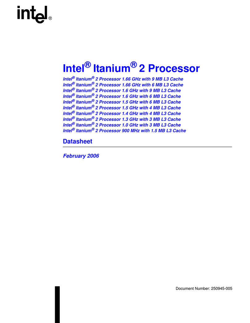 Intel Itanium 2 Processor User manual