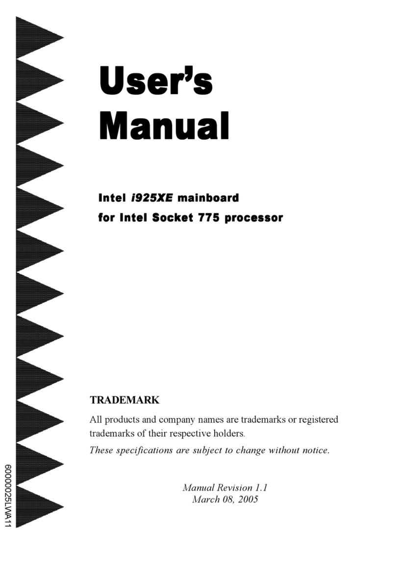 Intel I925XE User manual