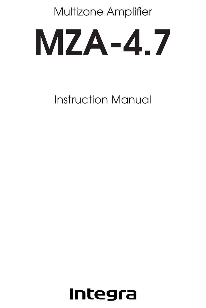 Integra MZA-4.7 User manual