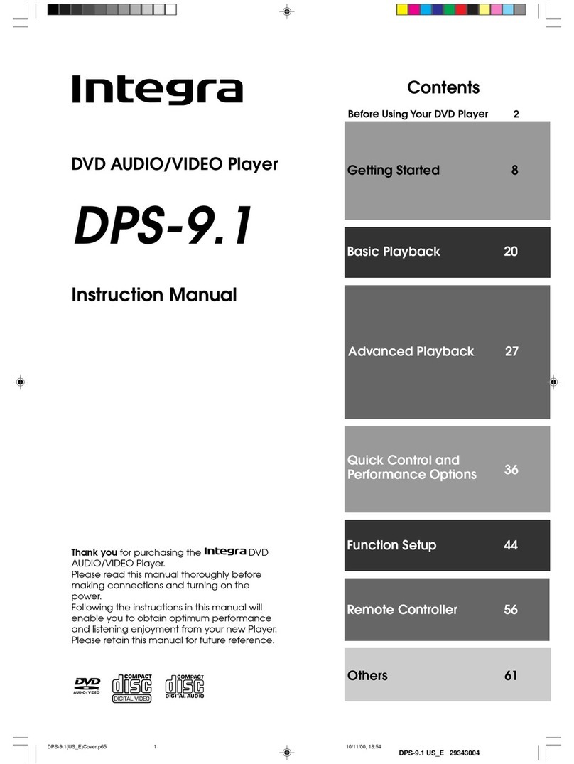Integra DPS-9.1 instruction manual