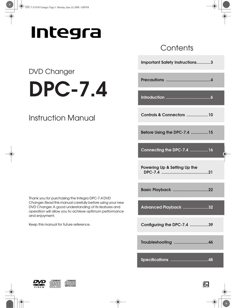 Integra DPC-7.4 instruction manual
