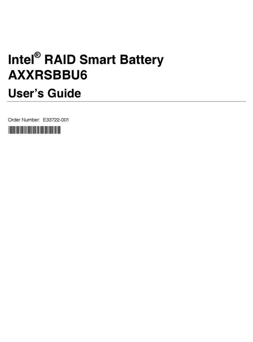 Intel RAID AXXRSBBU6 User manual