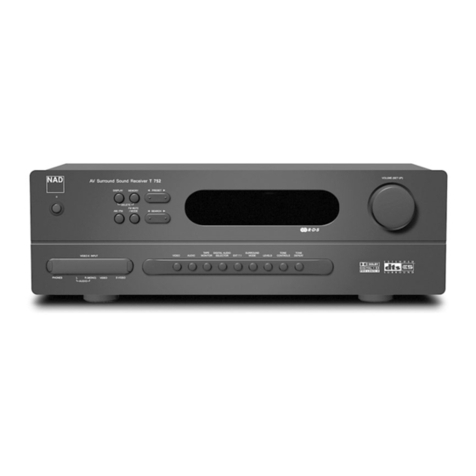 NAD T752 User manual
