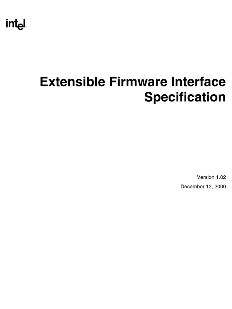 Intel Extensible Firmware Interface User manual Intel Extensible Firmware Interface User manual