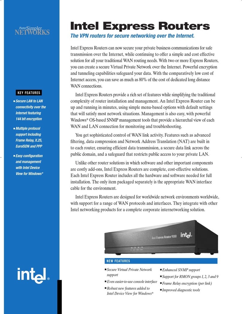 Intel Express Routers 9000 User manual Intel Express Routers 9000 User manual