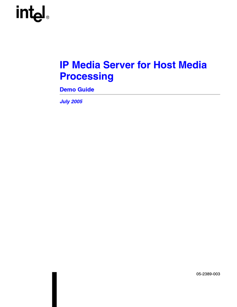 Intel IP Media Server User manual