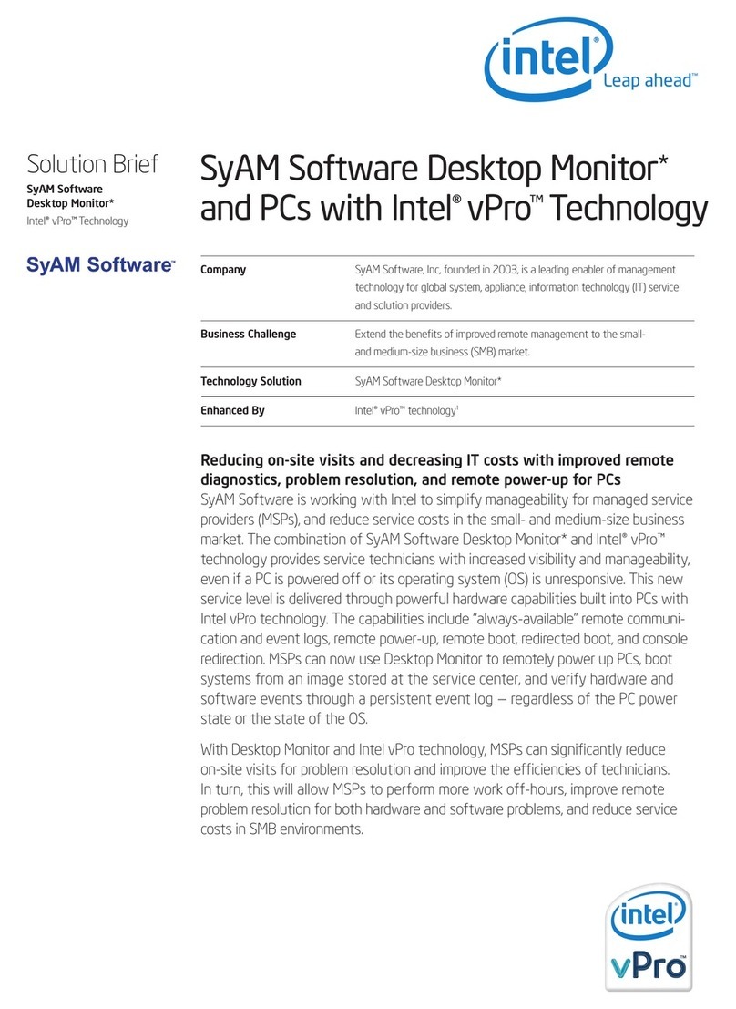 Intel Software Desktop Monitor User manual