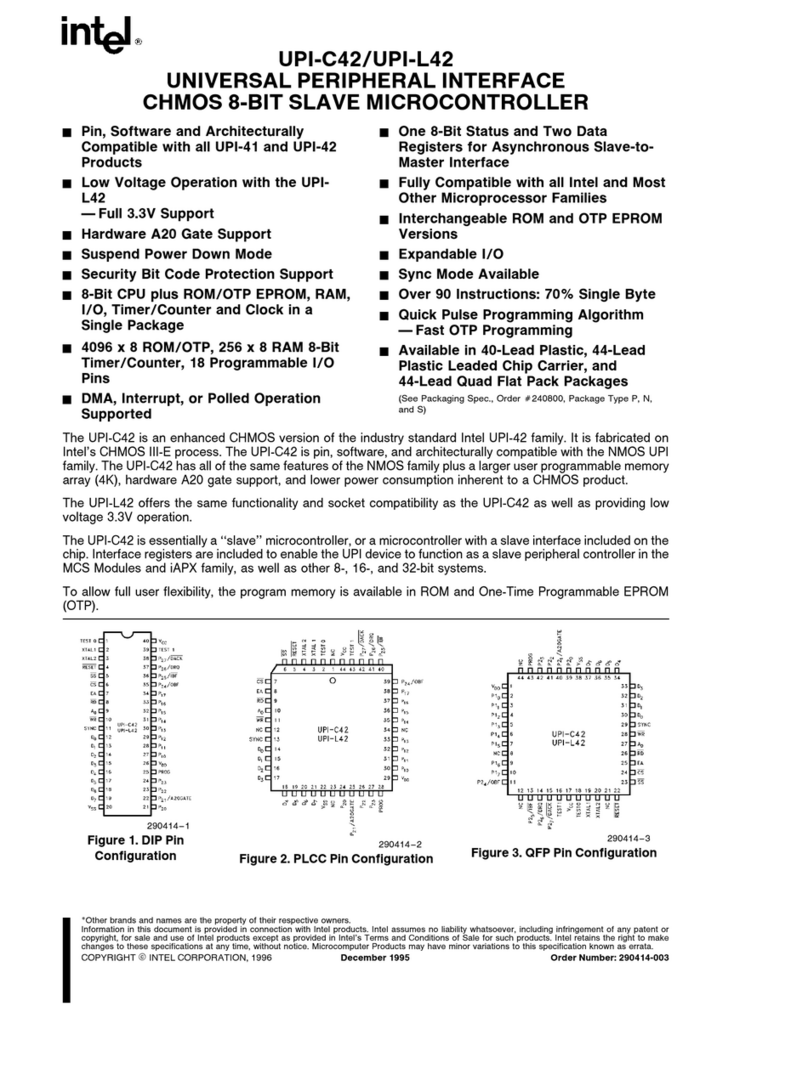 Intel UPI-C42 User manual