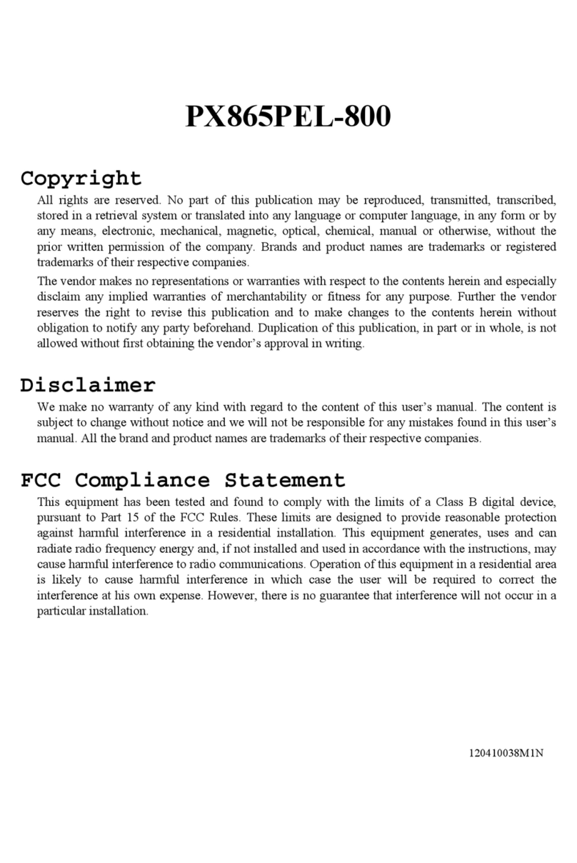 Albatron PX865PEL-800 user manual