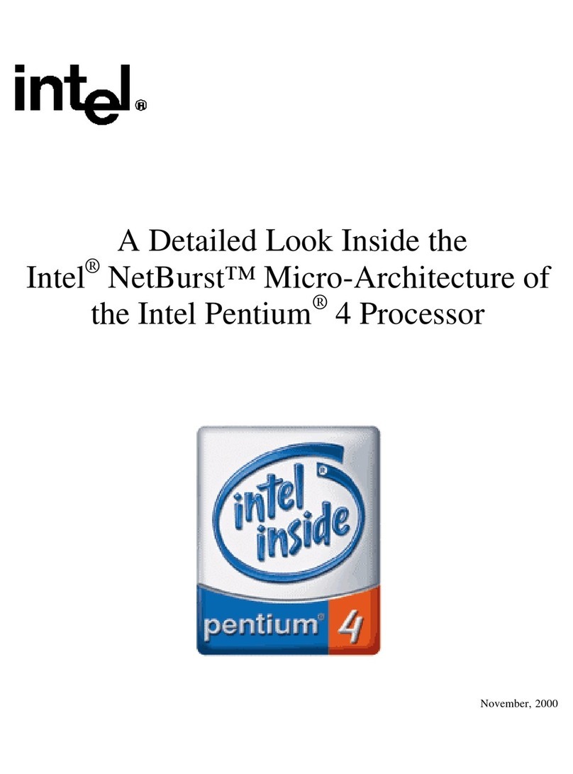 Intel NetBurst User manual