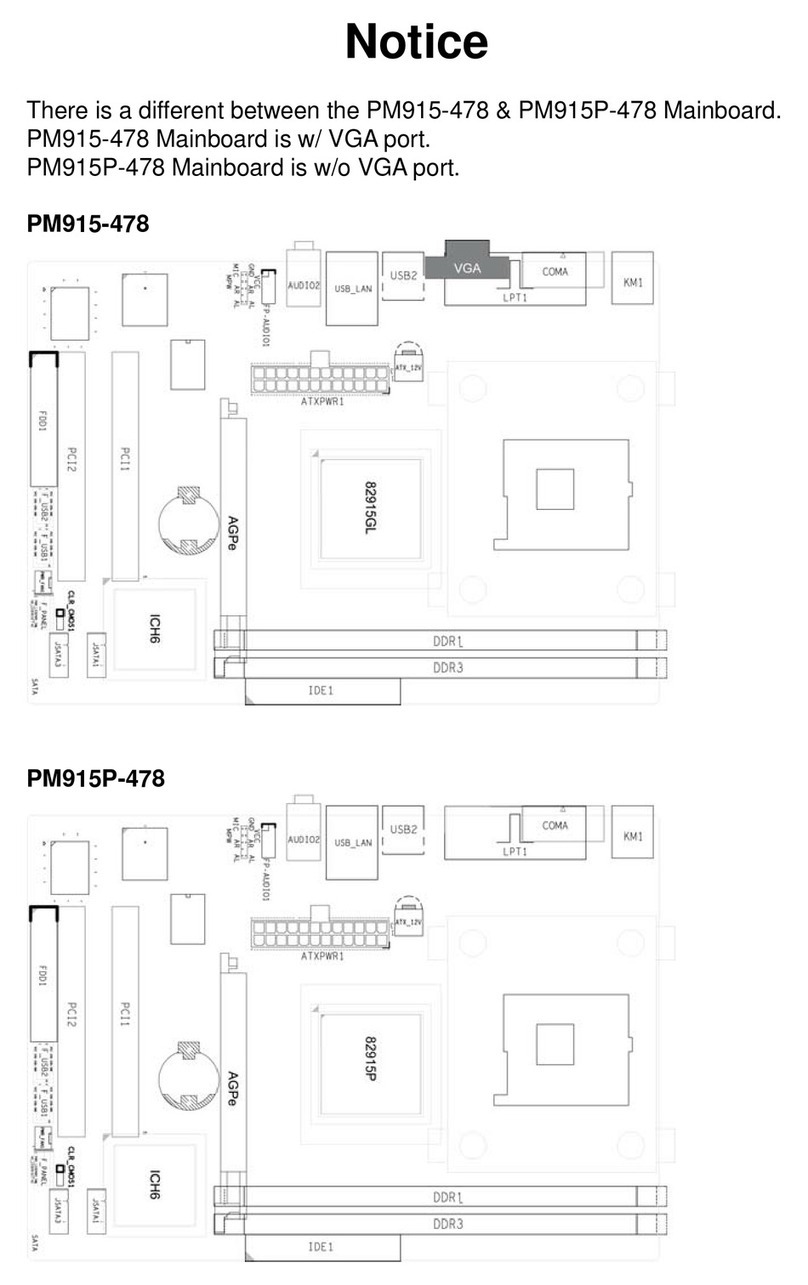 Albatron PM915-478 user manual