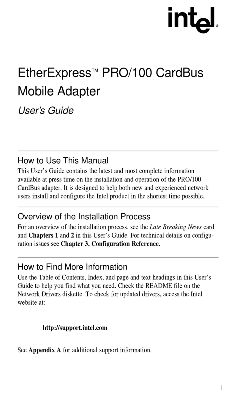 Intel NetportExpress PRO user guide