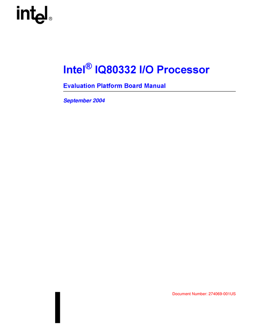 Intel Processor IQ80332 User manual