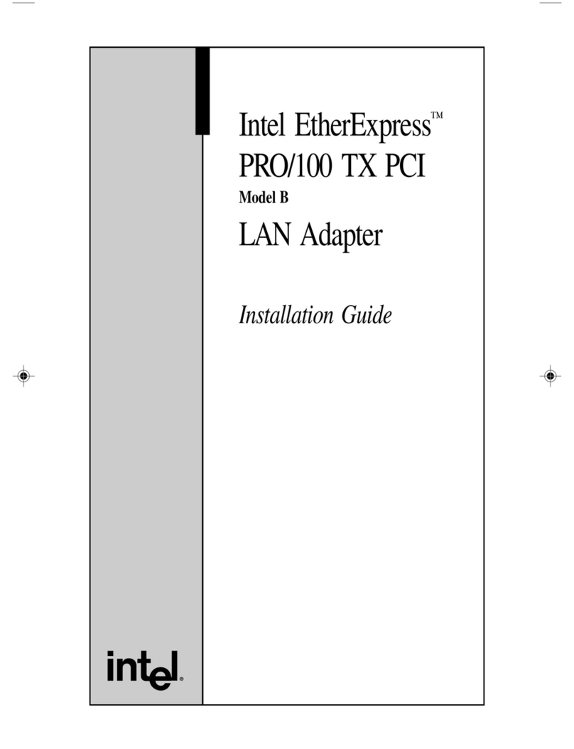 Intel Ether express PRO/100+ TX PCI model B User manual