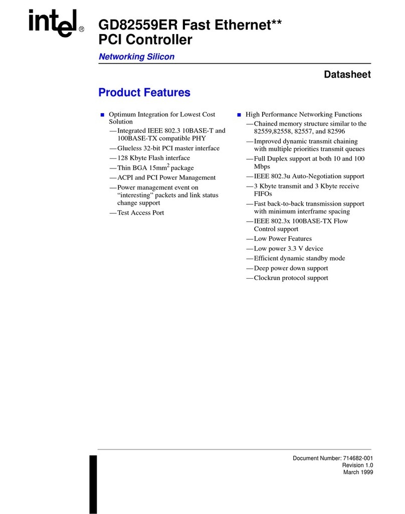 Intel GD82559ER User manual