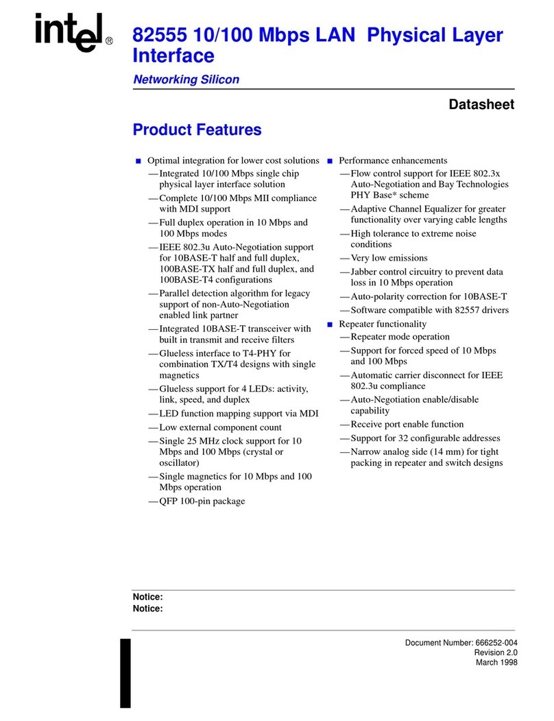 Intel 82555 User manual