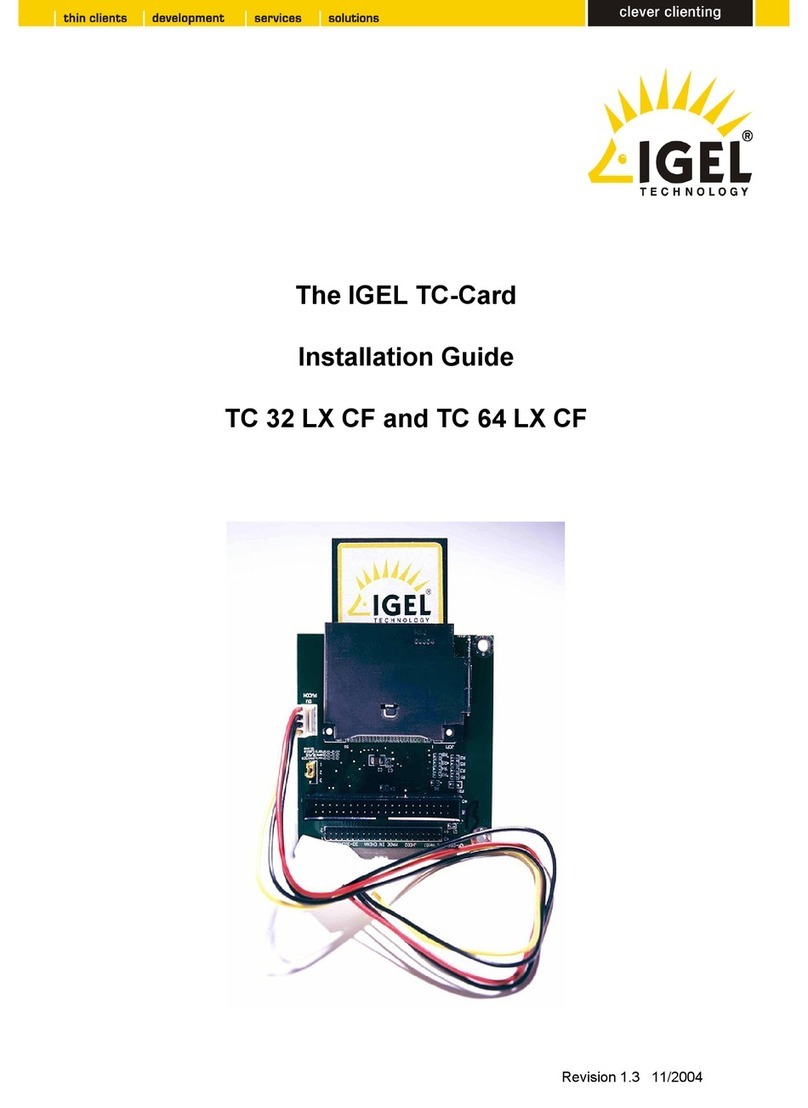 Igel Igel TC 32 LX CF installation guide