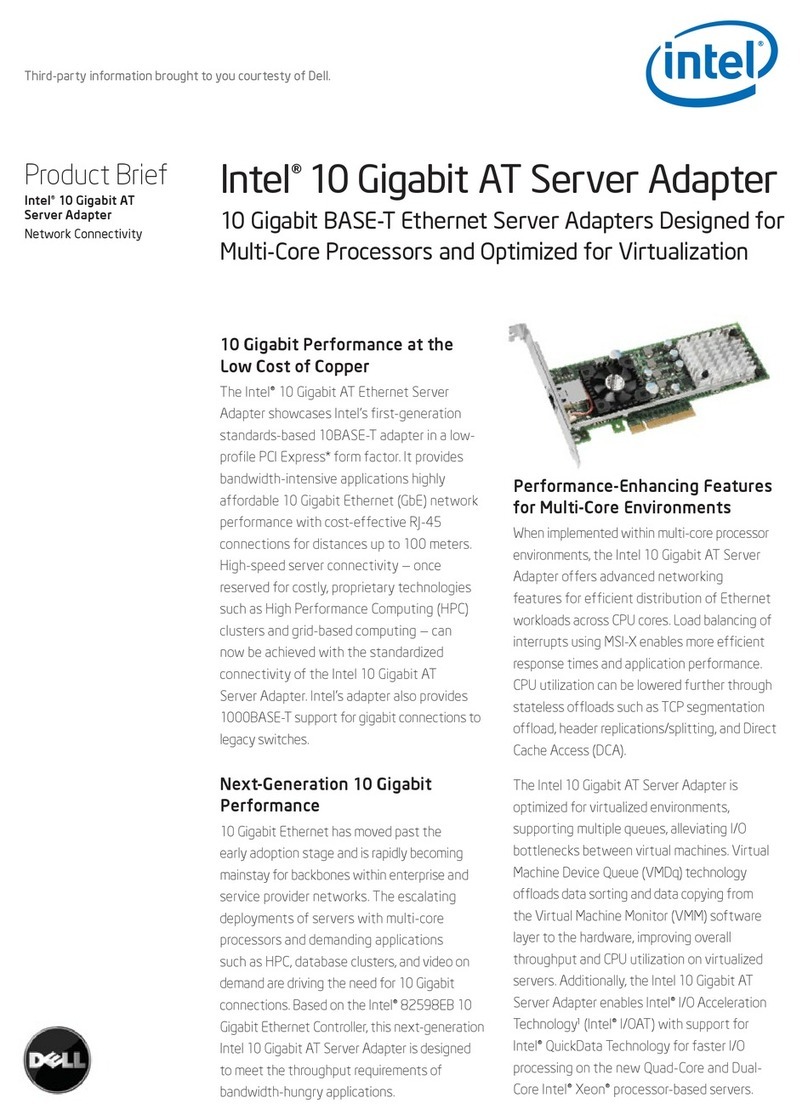 Intel 10 Gigabit AT Ethernet Server Adapter Product brief