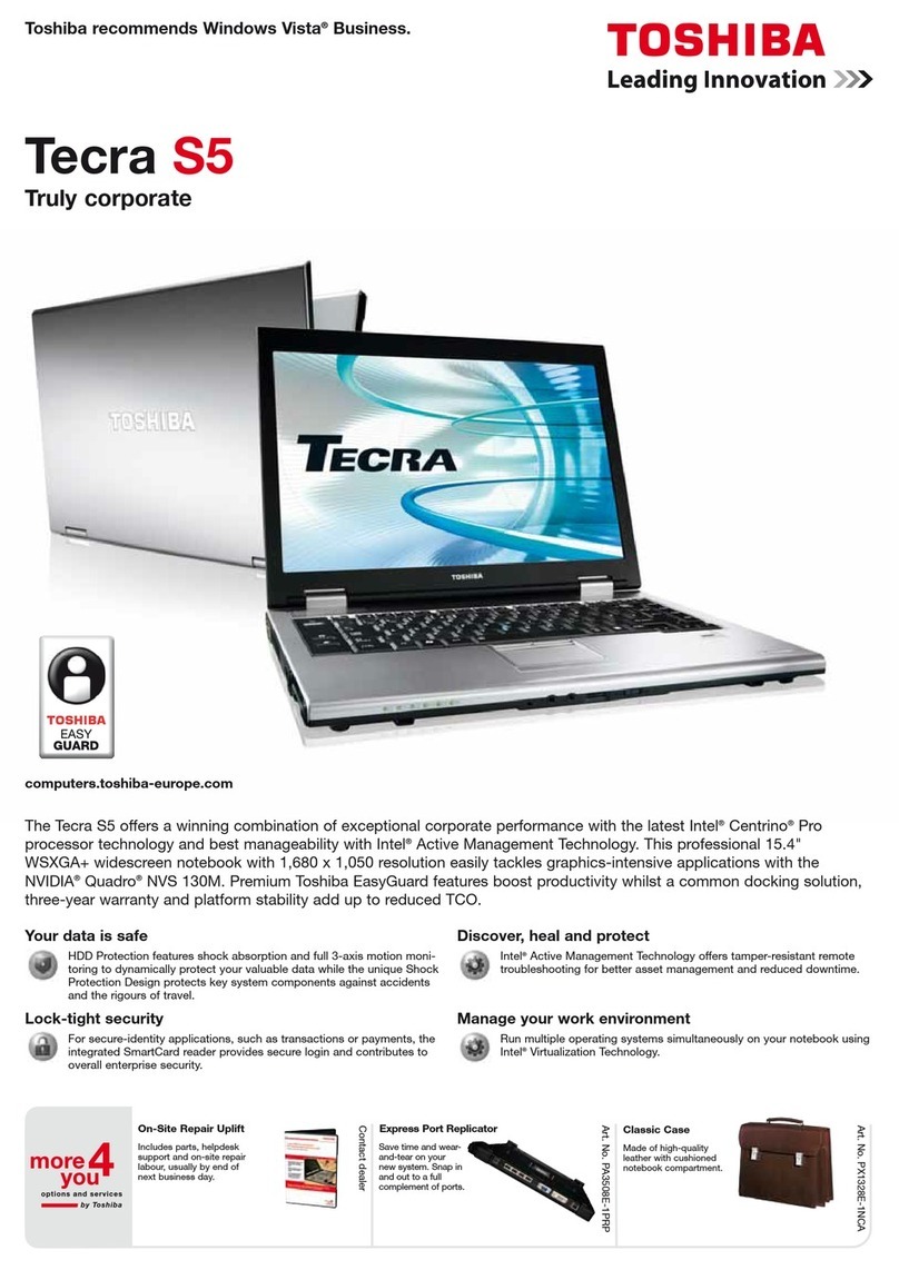 Toshiba TECRA S5 Specifications