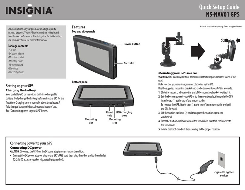 Insignia NS-NAV01 Quick setup guide