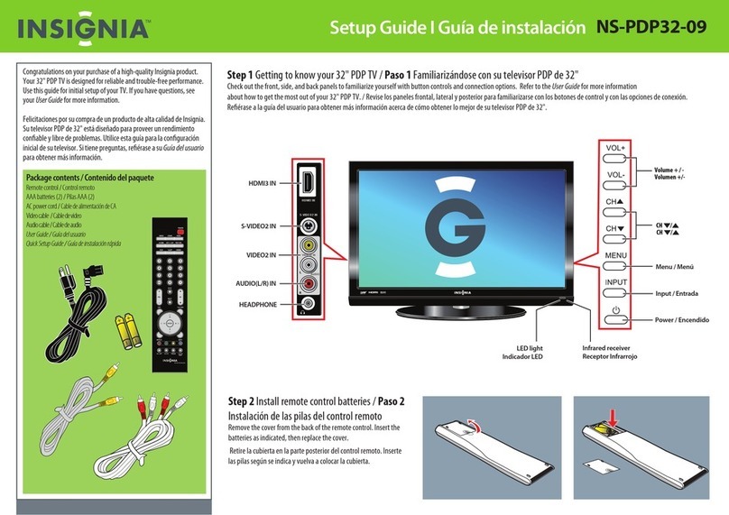 Insignia NS-PDP32-09 User manual