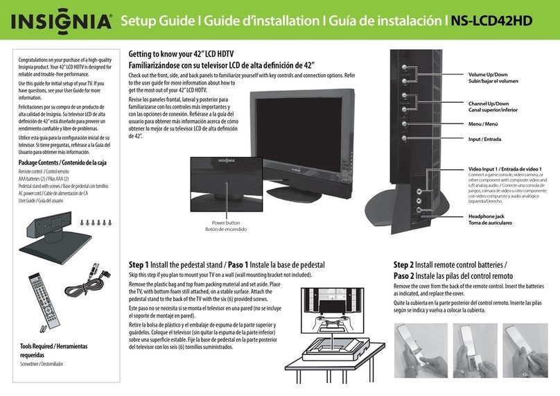 Insignia NS-LCD42HD - 42" LCD TV User manual