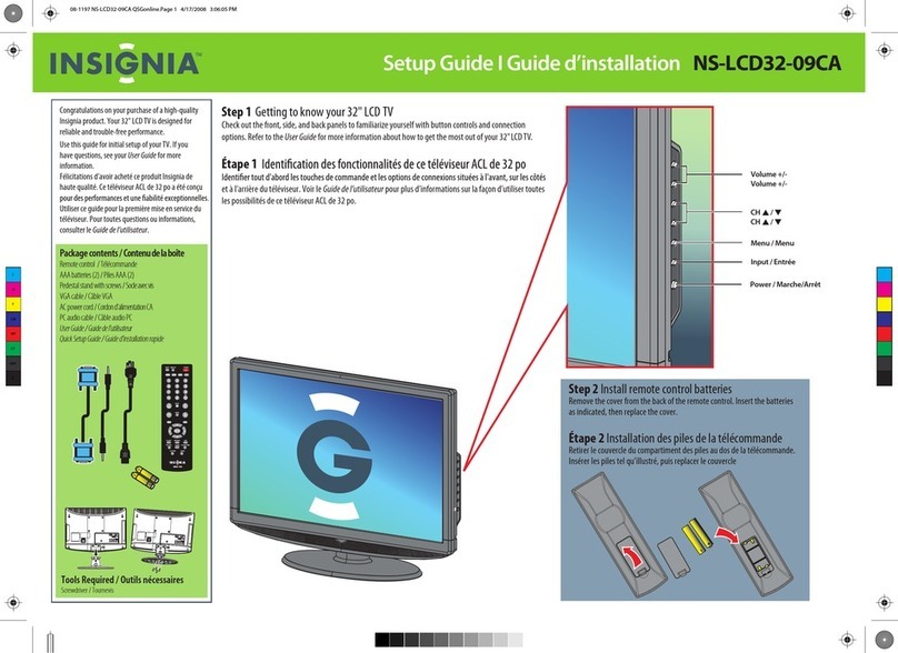 Insignia NS-LCD32-09CA User manual