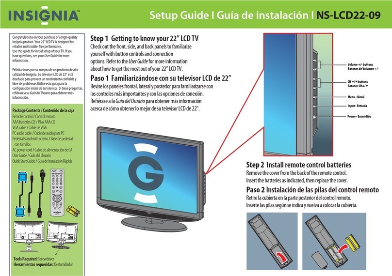 Insignia NS-LCD22-09 User manual