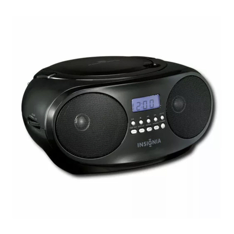 Insignia NS-B4111 - CD Boombox With AM/FM Tuner User manual