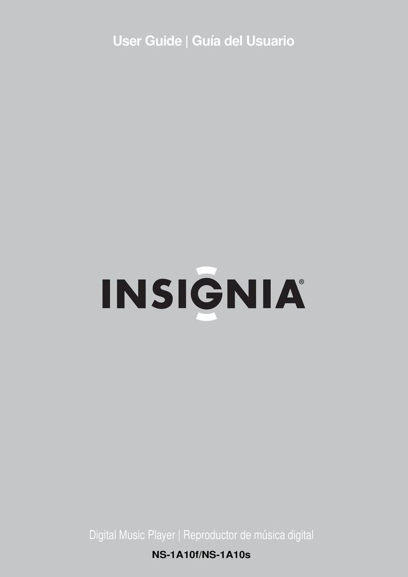 Insignia NS-1A10F - Kix 1 GB Digital Player User manual