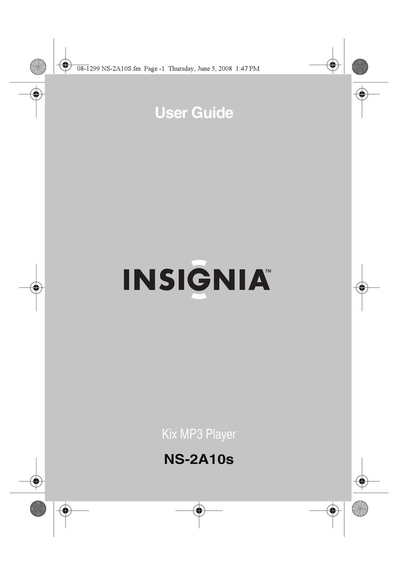 Insignia NS-2A10S - Kix 2 GB Digital Player user guide