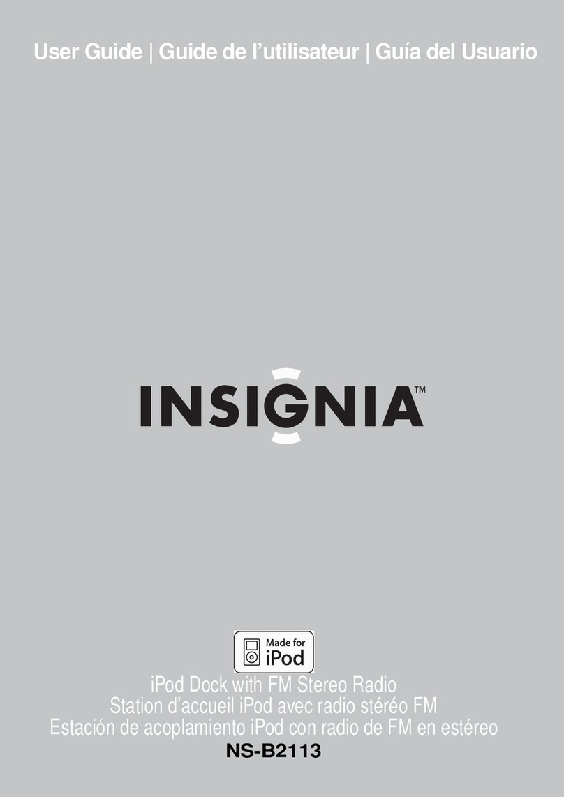 Insignia NS-B2113 - 174; - iTravel Boombox User manual