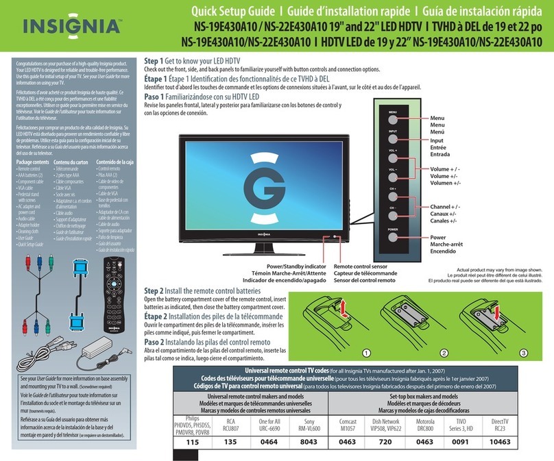 Insignia NS-19E430A10 User manual