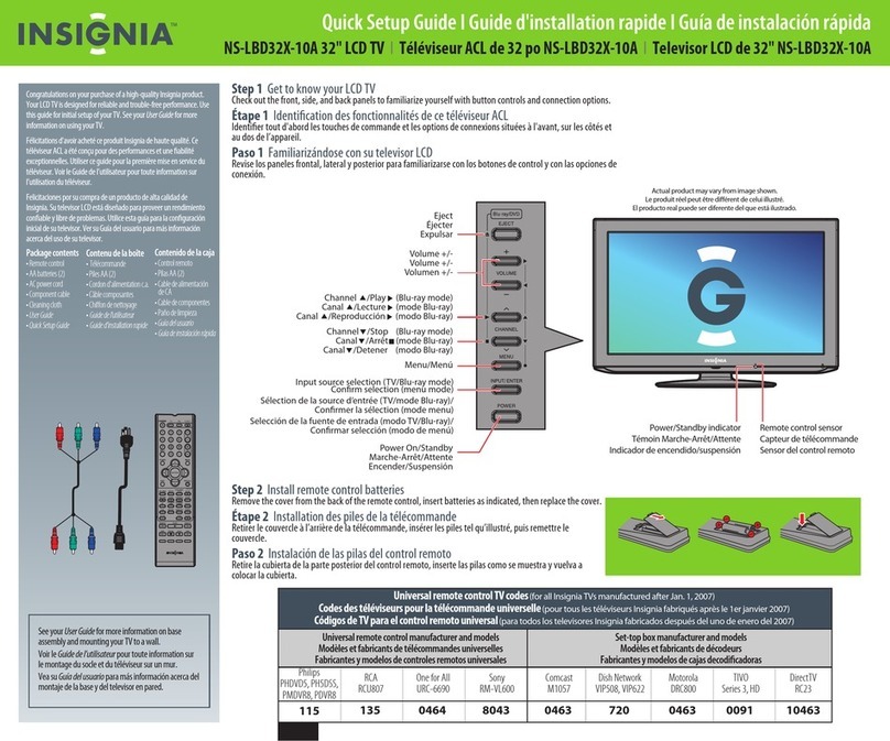 Insignia NS-LBD32X-10A User manual