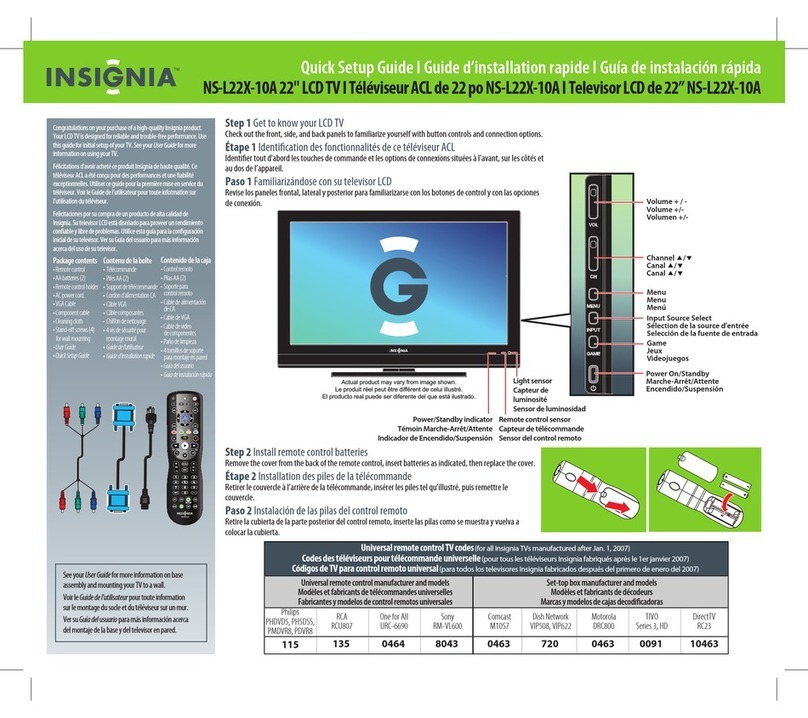 Insignia NS-L22X-10A User manual