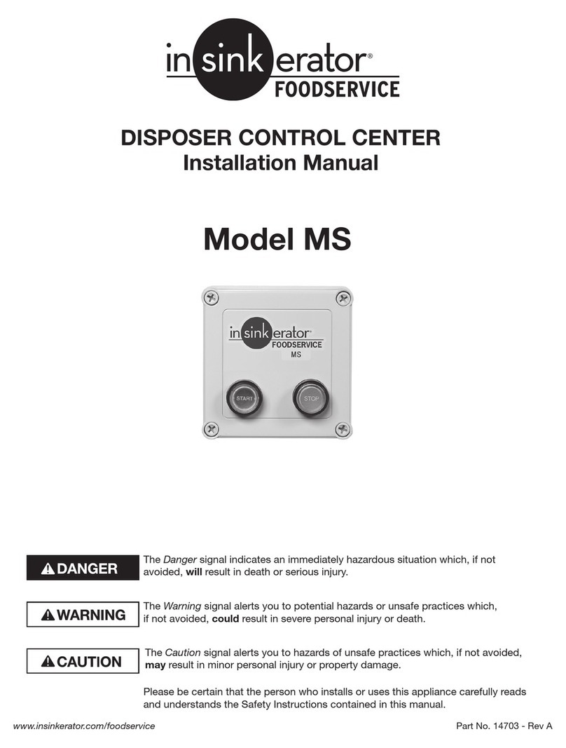 InSinkErator MS MS installation manual