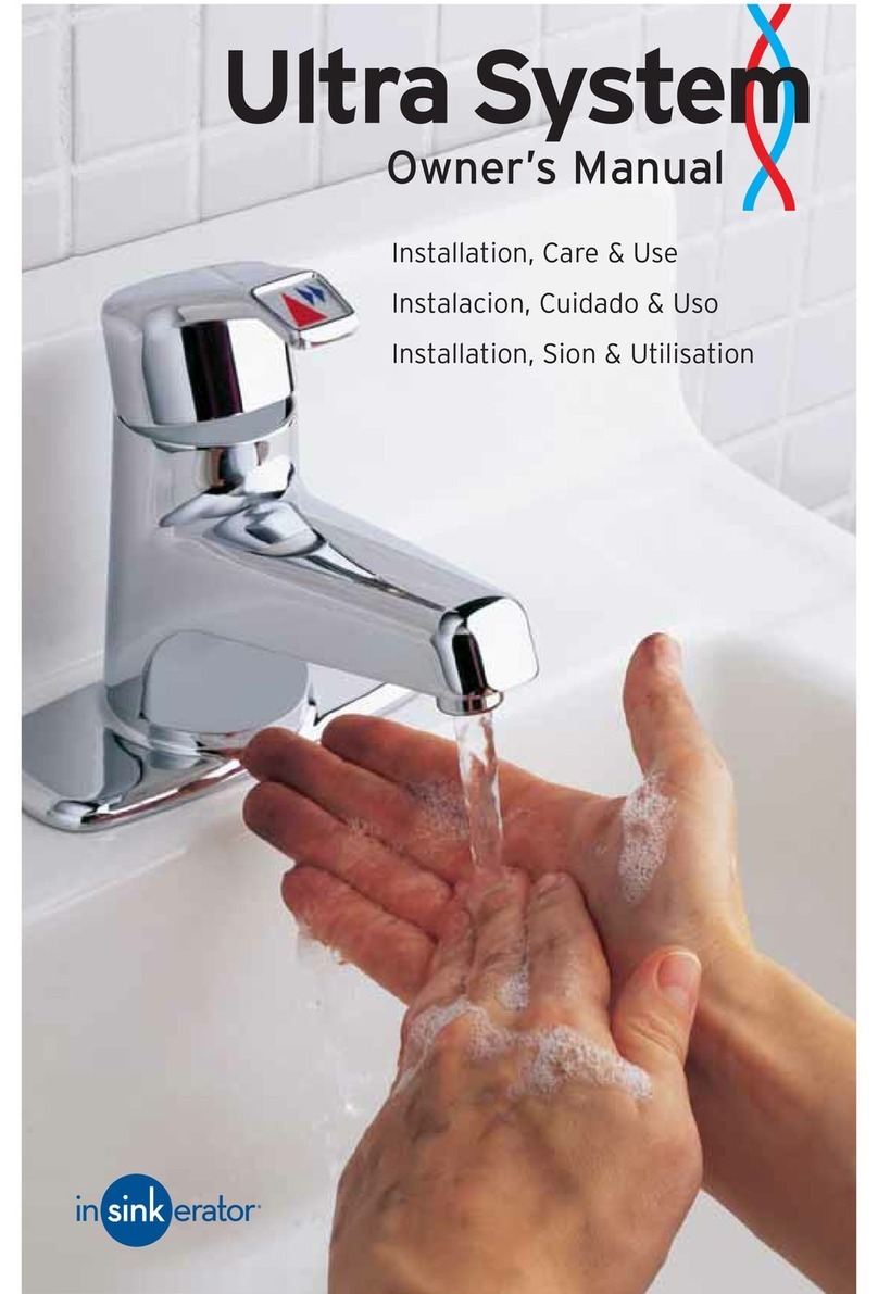 InSinkErator FAUCET User manual