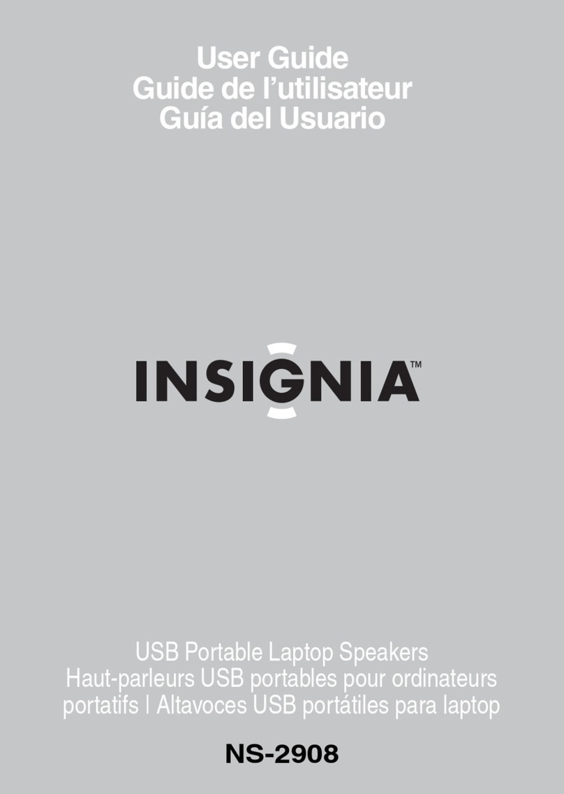 Insignia NS-2908 - 2.0 Portable USB Speaker System 2... User manual