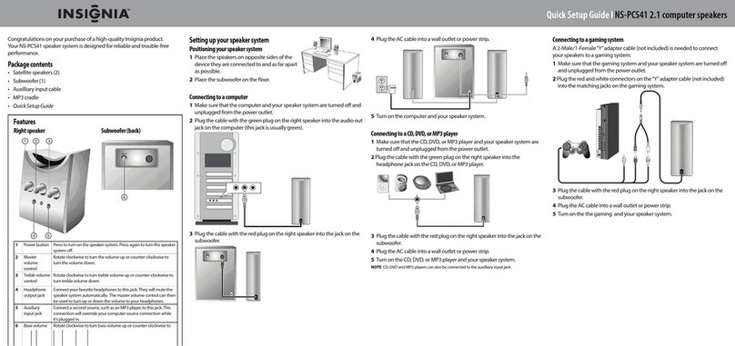 Insignia NS-PCS41 User manual