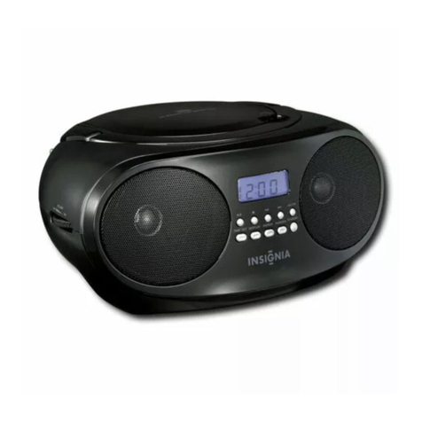 Insignia NS-B4111 - CD Boombox With AM/FM Tuner User manual