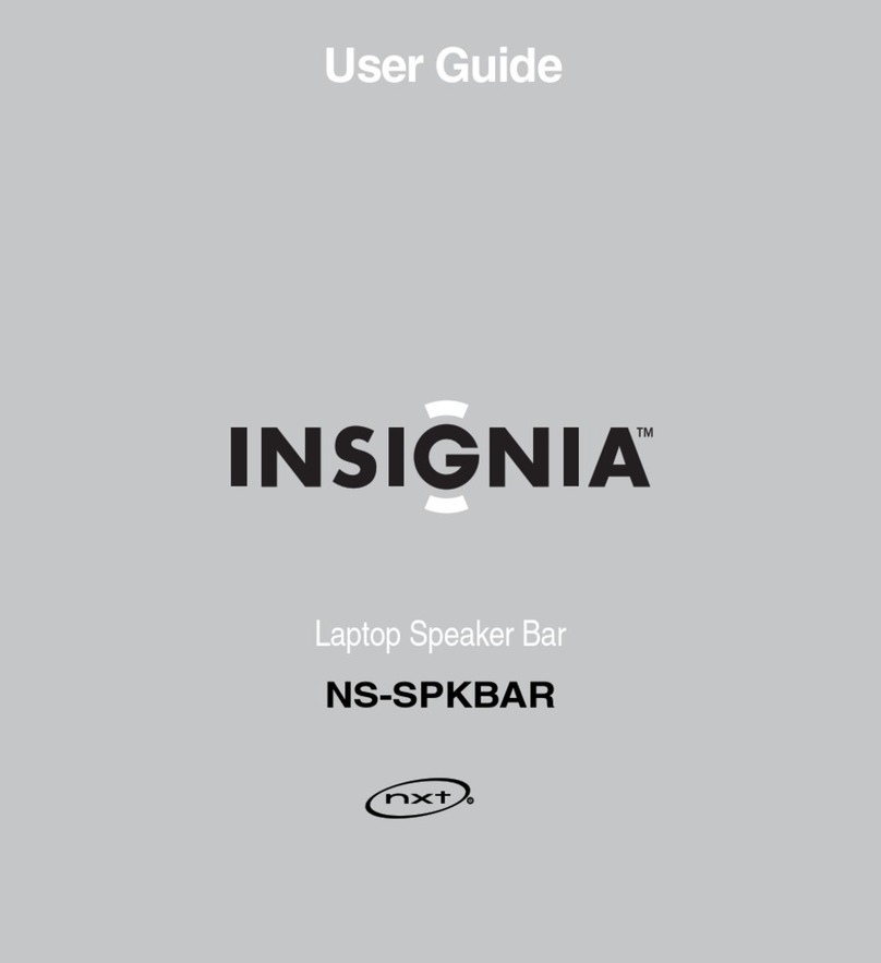 Insignia NS-SPKBAR user guide
