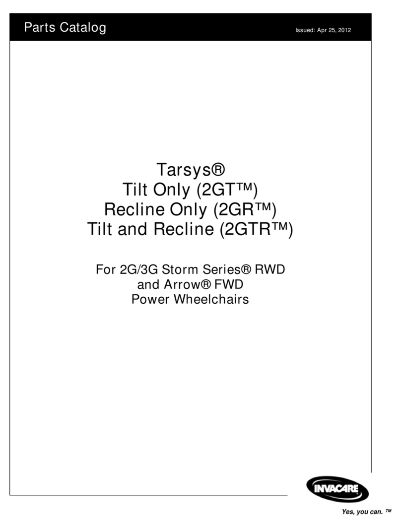 Invacare Tarsys 2GRTM Instruction Manual Invacare Tarsys 2GRTM Instruction Manual