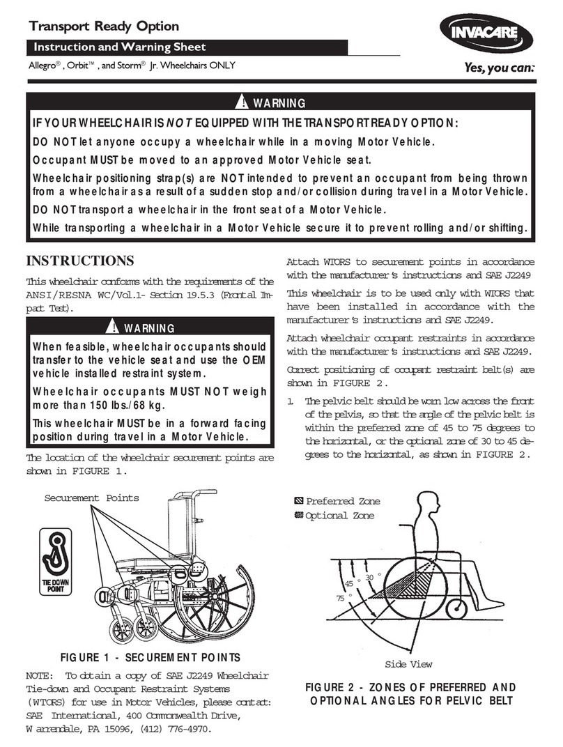 Invacare Allegro User manual