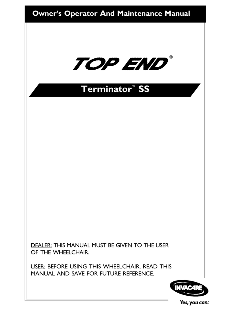 Invacare Top End TerminatorTM SS Installation instructions