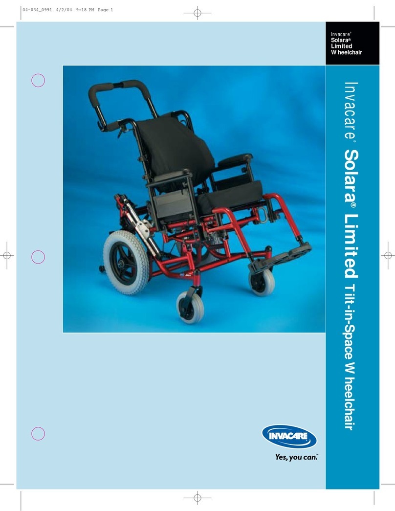 Invacare Solara Limited User manual Invacare Solara Limited User manual